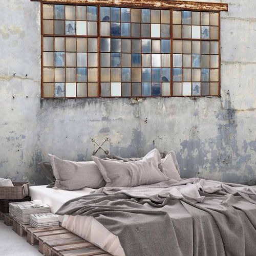 现代风格墙纸 - DEFRAICHI DF5589 - LGD01 décor mural sur mesure - 全景式 / 仿混凝土 / 灰色