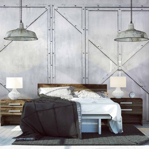 现代风格墙纸 - METAL MT4909 - LGD01 décor mural sur mesure - 全景式 / 仿金属 / 无纺布