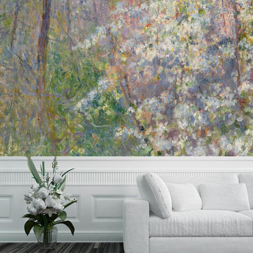 传统风格墙纸 - ARBRES EN FLEURS - LGD01 décor mural sur mesure - 自然图案 / 印花 / 仿布