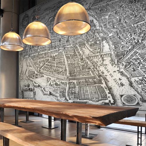传统风格墙纸 - PARIS EN 1615 - LGD01 décor mural sur mesure - 都市图案 / 素描 / 仿墙纸
