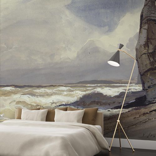 传统风格墙纸 - LES FALAISES D’ETRETAT - LGD01 décor mural sur mesure - 自然图案 / 仿布 / 个性化颜色