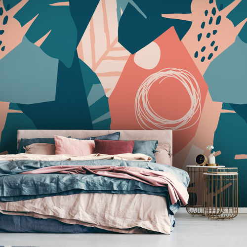 现代风格墙纸 - HAWAI - LGD01 décor mural sur mesure - 自然图案 / 花卉图案 / 全景式