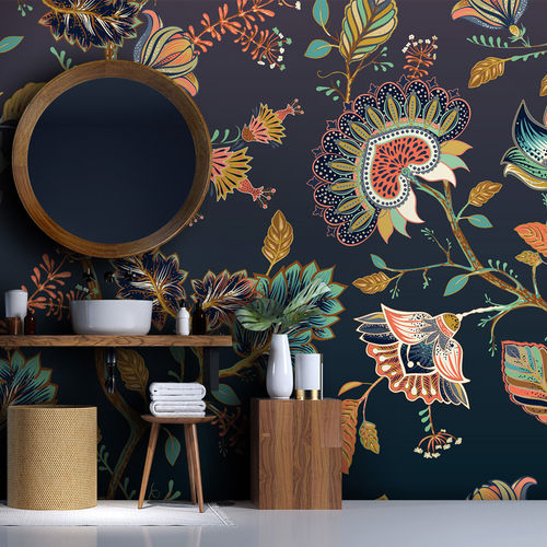 现代风格墙纸 - BATIK BK7023 - LGD01 décor mural sur mesure - 自然图案 / 印花 / 全景式
