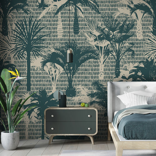 现代风格墙纸 - SILWET SW5076 - LGD01 décor mural sur mesure - 自然图案 / 印花 / 全景式