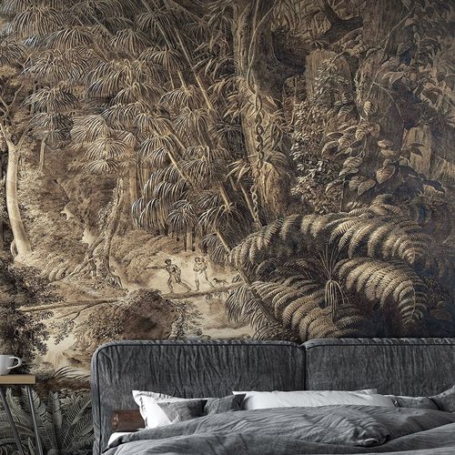 传统风格墙纸 - FORET VIERGE DU BRESIL - LGD01 décor mural sur mesure - 自然图案 / 仿布 / 个性化颜色
