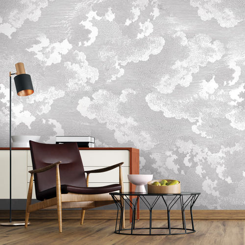现代风格墙纸 - NUBULIS NB1062 - LGD01 décor mural sur mesure - 自然图案 / 全景式 / 灰色