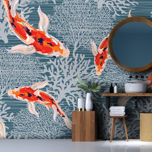 现代风格墙纸 - KORAY KY6205 - LGD01 décor mural sur mesure - 自然图案 / 全景式 / 动物图案