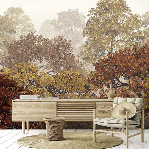 现代风格墙纸 - MONTEVERDE MV4248 - LGD01 décor mural sur mesure - 自然图案 / 花卉图案 / 全景式