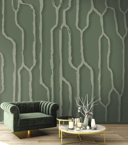 现代风格墙纸 - TRATTU TR6184 - LGD01 décor mural sur mesure - 全景式 / 几何图案 / 抽象图案