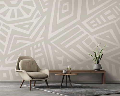 现代风格墙纸 - TSARIN TS0209 - LGD01 décor mural sur mesure - 全景式 / 几何 / 条纹