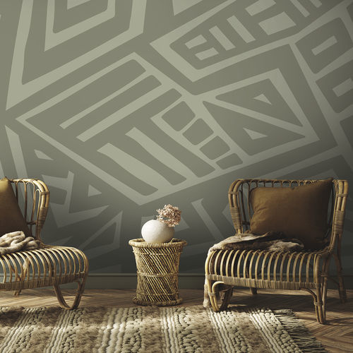 现代风格墙纸 - TSARIN TS9211 - LGD01 décor mural sur mesure - 全景式 / 几何 / 条纹