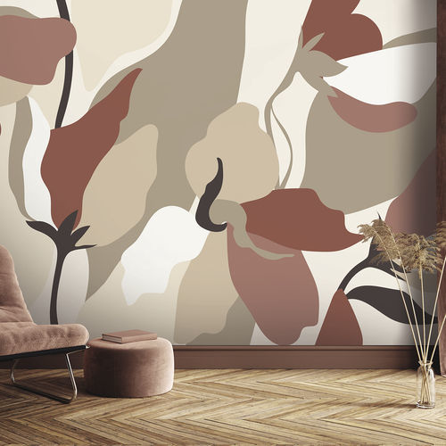 现代风格墙纸 - MOHALA MH9074 - LGD01 décor mural sur mesure - 自然图案 / 全景式 / 几何