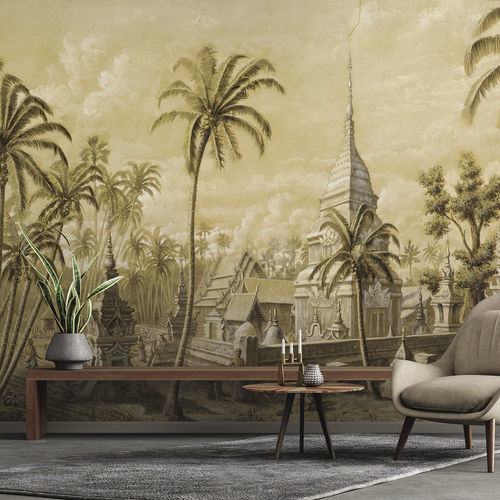 经典风格墙纸 - PEUNOM LAOS LGD12-560723 - LGD01 décor mural sur mesure - 自然图案 / 全景式 / 无纺布