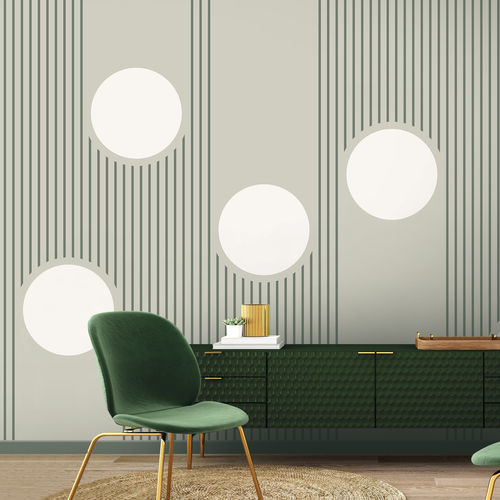 复古风格墙纸 - REGULA - LGD01 décor mural sur mesure - 全景式 / 几何图案 / 条纹