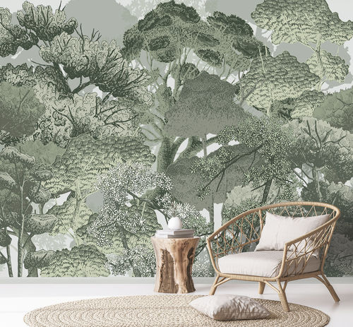 现代风格墙纸 - CANOPEE - LGD01 décor mural sur mesure - 自然图案 / 印花 / 全景式