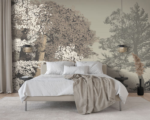 北欧风墙纸 - LISIERE - LGD01 décor mural sur mesure - 自然图案 / 全景式 / 可定制