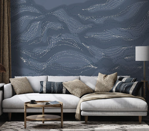 现代风格墙纸 - VIBRA - LGD01 décor mural sur mesure - 全景式 / 几何图案 / 波纹