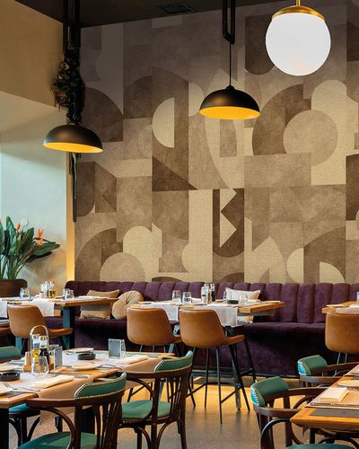 现代风格墙纸 - KOMPO DORÉ - LGD01 décor mural sur mesure - 无纺布 / 聚酯 / 全景式