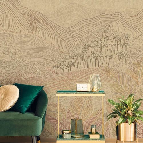 现代风格墙纸 - BANAUE - LGD01 décor mural sur mesure - 无纺布 / 聚酯 / 自然图案