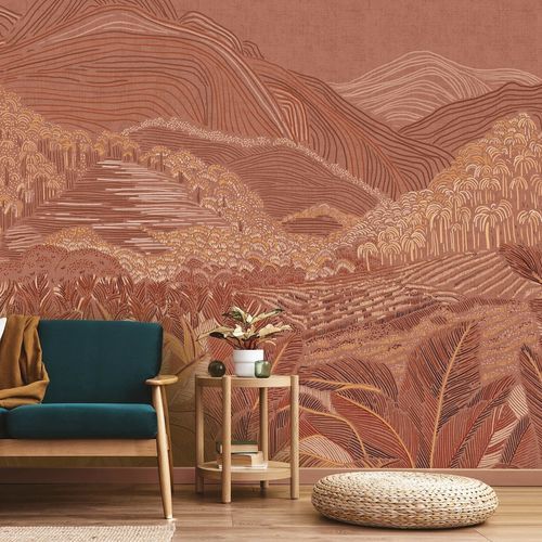 现代风格墙纸 - BANAUE - LGD01 décor mural sur mesure - 无纺布 / 聚酯 / 自然图案