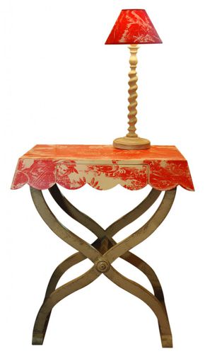 传统风格床头柜 - DAGOBERT TOILE DE NANTES - PROVENCE & FILS - 木质 / 长方形 / 家用