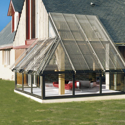 铝制建筑遮阳板 - KLIMASTOR - SOLISO EUROPE - 用于屋顶 / 用于阳光房 / 回转