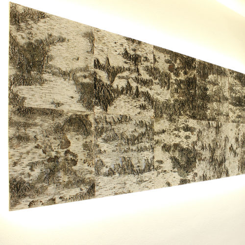 壁挂隔音板 - BIRKENRINDE / birch / bouleau - Freund GmbH - 木质 / 矩形 / 布艺