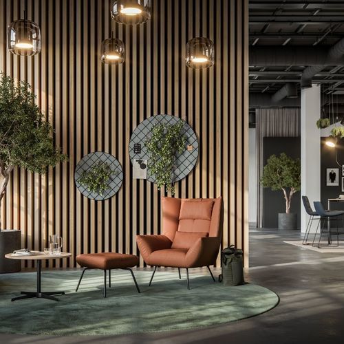 现代风格扶手椅 - LEVANTO - ASSMANN BÜROMÖBEL GMBH & CO. KG - 布料 / 皮质 / 金属