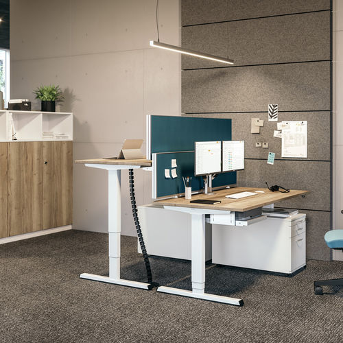自承重办公室隔板 - VITECO - ASSMANN BÜROMÖBEL GMBH & CO. KG - 布料 / 铝制 / 声学