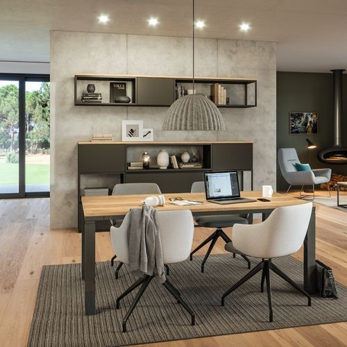 现代风格会议室桌 - PLAZA - ASSMANN BÜROMÖBEL GMBH & CO. KG - 木质 / 铝座桌脚 / 长方形