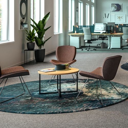 现代风格茶几 - PESARO - ASSMANN BÜROMÖBEL GMBH & CO. KG - 木质 / 金属桌脚 / 圆形