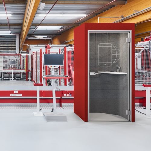 1人冥想室 - SYNEO SOFT | PHONE - ASSMANN BÜROMÖBEL GMBH & CO. KG - 玻璃门 / 木质 / 布料
