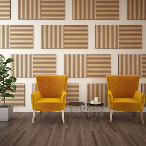 墙面隔音板 - VicStrip Double Square - Vicoustic - Innovative Acoustic Solutions - 用于天花板 / PET / 方形