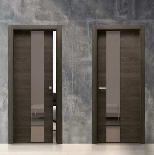 室内门 - Materik - Bertolotto Porte - MDF / 玻璃 / 平开