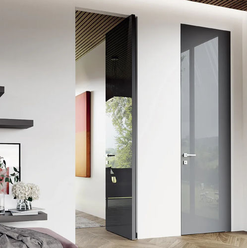 室内门 - Minima Bidirectional CL - Bertolotto Porte - MDF / 玻璃 / 双向