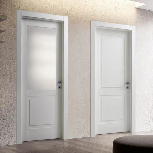 室内门 - PANTOQUADRA - Bertolotto Porte - MDF / 两翼旋转 / 极简主义抽象派