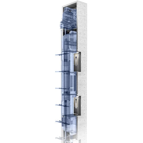 电动升降机 - DOUBLE DECK - ThyssenKrupp Fahrtreppen - 商业 / 用于高层建筑 / 室内
