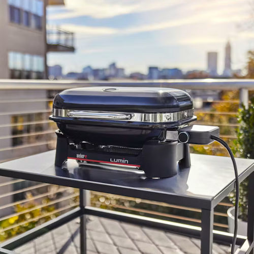 电动烧烤架 - LUMIN&reg; COMPACT - Weber EUROPE - 台式 / 铸铁 / 瓷质