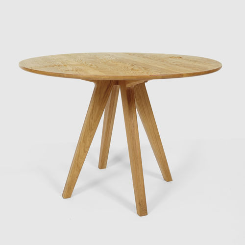 北欧风格桌 - ARTHUR - Hans Hansen Furniture - 栎木 / 橡木桌脚 / 圆形
