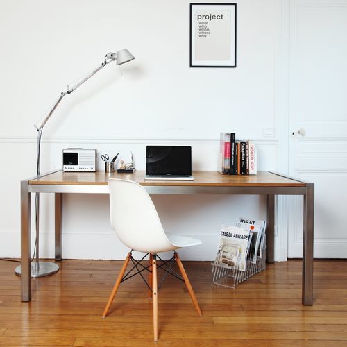 落地办公桌 - PURE H 811 - Hans Hansen Furniture - 现代风格 / 实木 / 玻璃