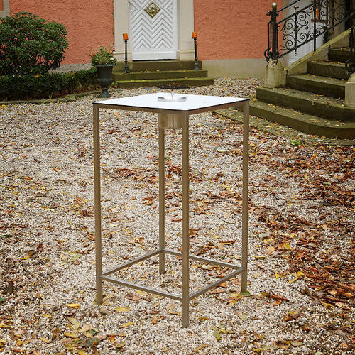 现代风格高脚桌 - HR 22 SIMPLE - Hans Hansen Furniture - HPL / 实木 / 玻璃