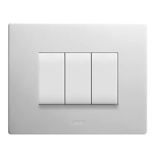 按钮开关 - DOMUS 100 S44  - Ave - 暗装 / 三联 / 铝制