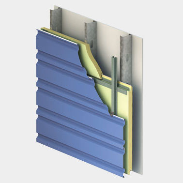 外墙夹芯板 - METALWRAP™ SERIES : MR-100 - Centria Architectural Systems - 金属表面 / PIR 聚亚安酯内芯