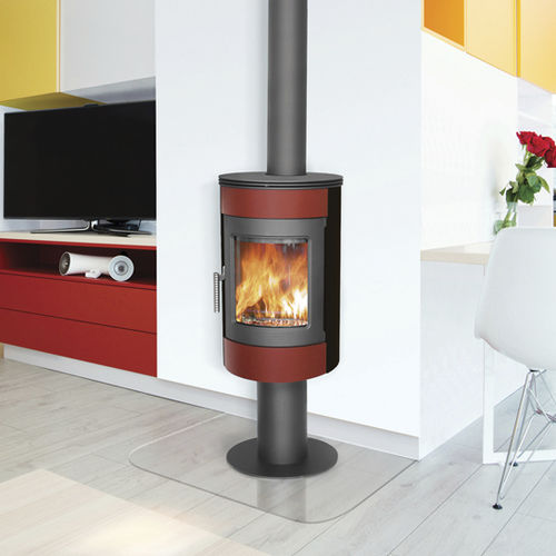 木材采暖炉 - IDESIA - ATELIERS FRANCE TURBO - 0 - 5 kW / 5 kW...10 kW / 现代风格