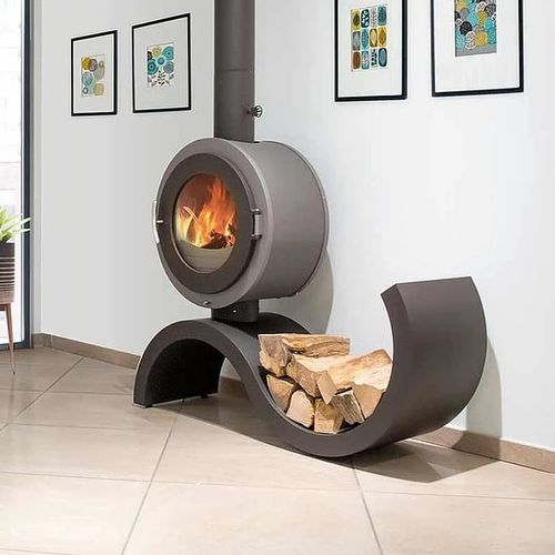 木材采暖炉 - Althésia - ATELIERS FRANCE TURBO - 5 kW...10 kW / 猫脚 / 原创设计