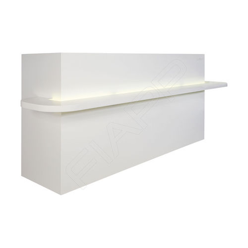 涂漆中密度纤维板前台接待桌 - WORLD 876 - FIAPP - Corian®可丽耐 / 用于理发店 / 酒店