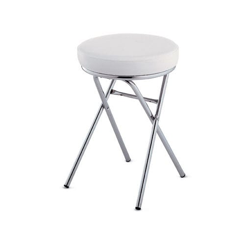 现代风格凳子 - EASY SIT - Artecno Srl - 仿皮 / 镀铬金属桌脚 / 可叠放