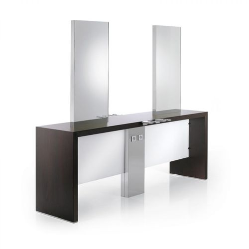 现代风格梳妆台 - KRYSTAL CENTRALE 4P - Nelson Mobilier - 层压板 / 用于理发店 / 4人座