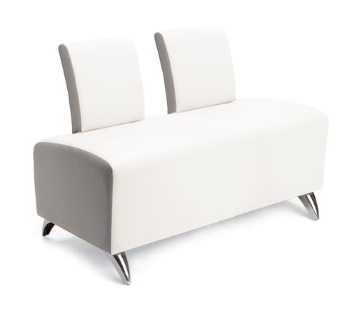 现代风格软包长凳 - KRYPTON 2P - Nelson Mobilier - 布料 / 用于理发店 / 带椅背