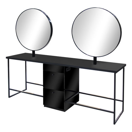 现代风格梳妆台 - Scamnum 4P - Nelson Mobilier - 层压板 / 金属 / 用于理发店